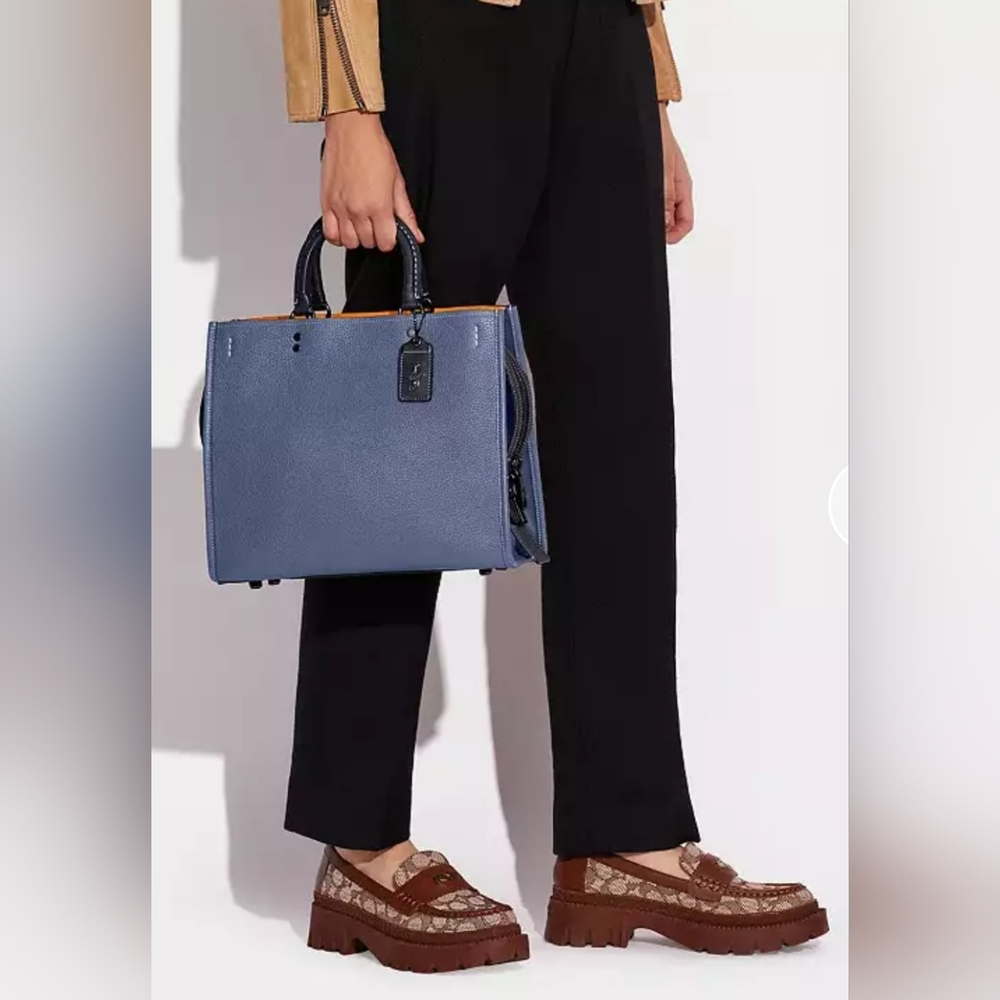 COACH Rogue in Washed Chambray  and Pewter - Picture 3 of 9